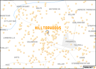 map of Hilltop Woods