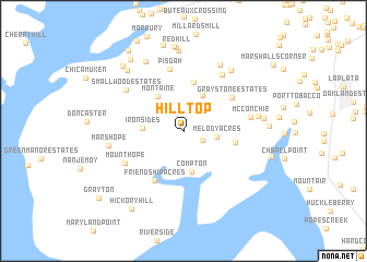 map of Hill Top