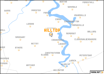 map of Hill Top