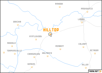 map of Hill Top