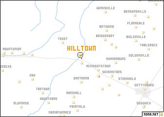 map of Hilltown