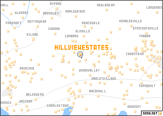 map of Hillview Estates