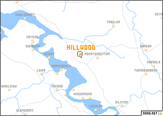 map of Hillwood