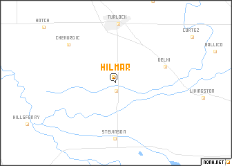 map of Hilmar