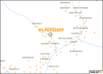 map of Hilpersdorf