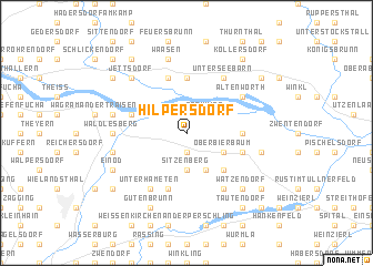 map of Hilpersdorf