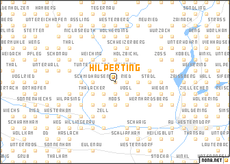 map of Hilperting