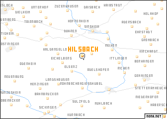 map of Hilsbach