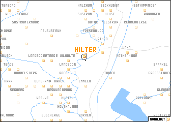 map of Hilter