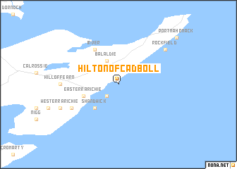map of Hilton of Cadboll