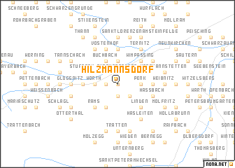 map of Hilzmannsdorf