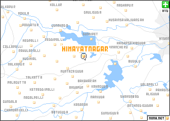 map of Himāyatnagar