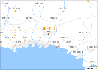 map of Himeji