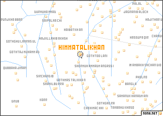 map of Himmat Ali Khān