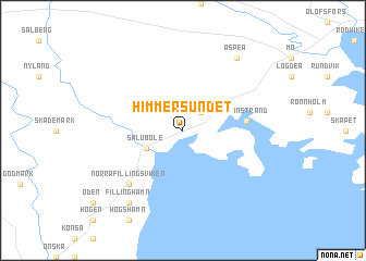 map of Himmersundet