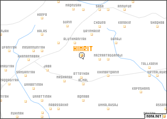 map of Ḩimrīt