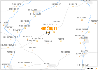 map of Hîncăuţi