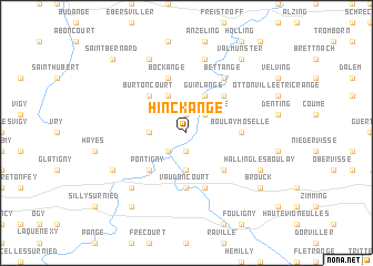 map of Hinckange