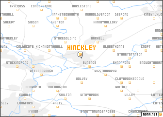 map of Hinckley