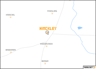 map of Hinckley
