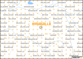 map of Hindagolla