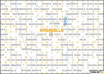 map of Hindagolla