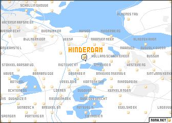 map of Hinderdam