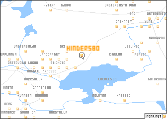 map of Hindersbo