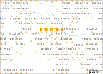 map of Hindirigama