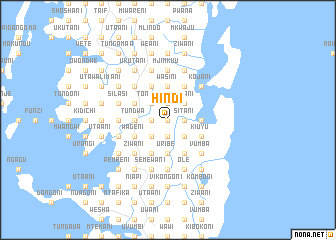 map of Hindi