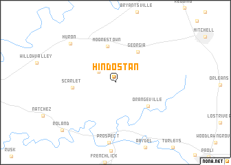 map of Hindostan