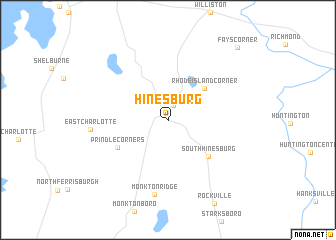 map of Hinesburg