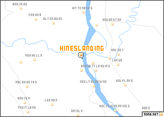 map of Hines Landing