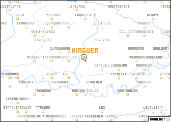 map of Hinguer