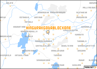 map of Hingurakgoda Block One