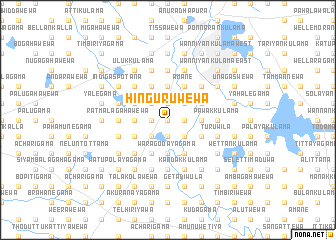 map of Hinguruwewa