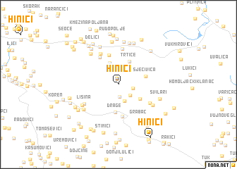 map of Hinići