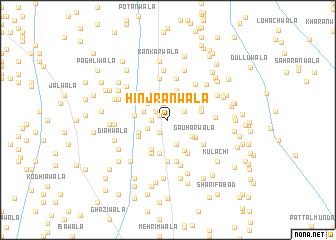 map of Hinjrānwāla