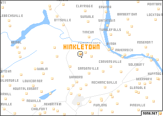 map of Hinkletown