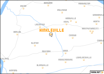 map of Hinkleville