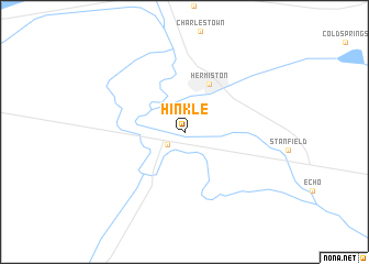 map of Hinkle