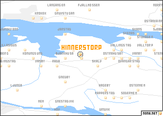 map of Hinnerstorp