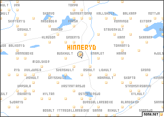 map of Hinneryd