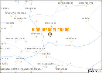 map of Hinojosa del Campo