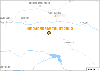 map of Hinojosas de Calatrava