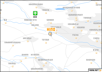map of Hino