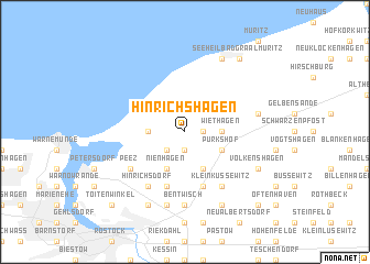 map of Hinrichshagen