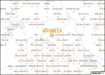 map of Hinsbeck