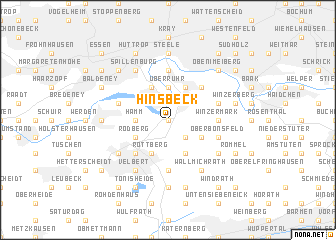 map of Hinsbeck