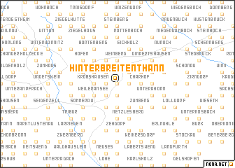 map of Hinterbreitenthann
